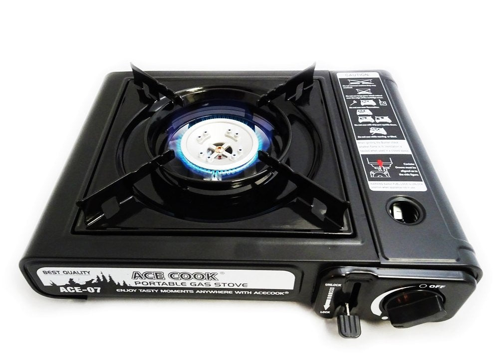 Portable Butane Gas Stove with Carrying Case