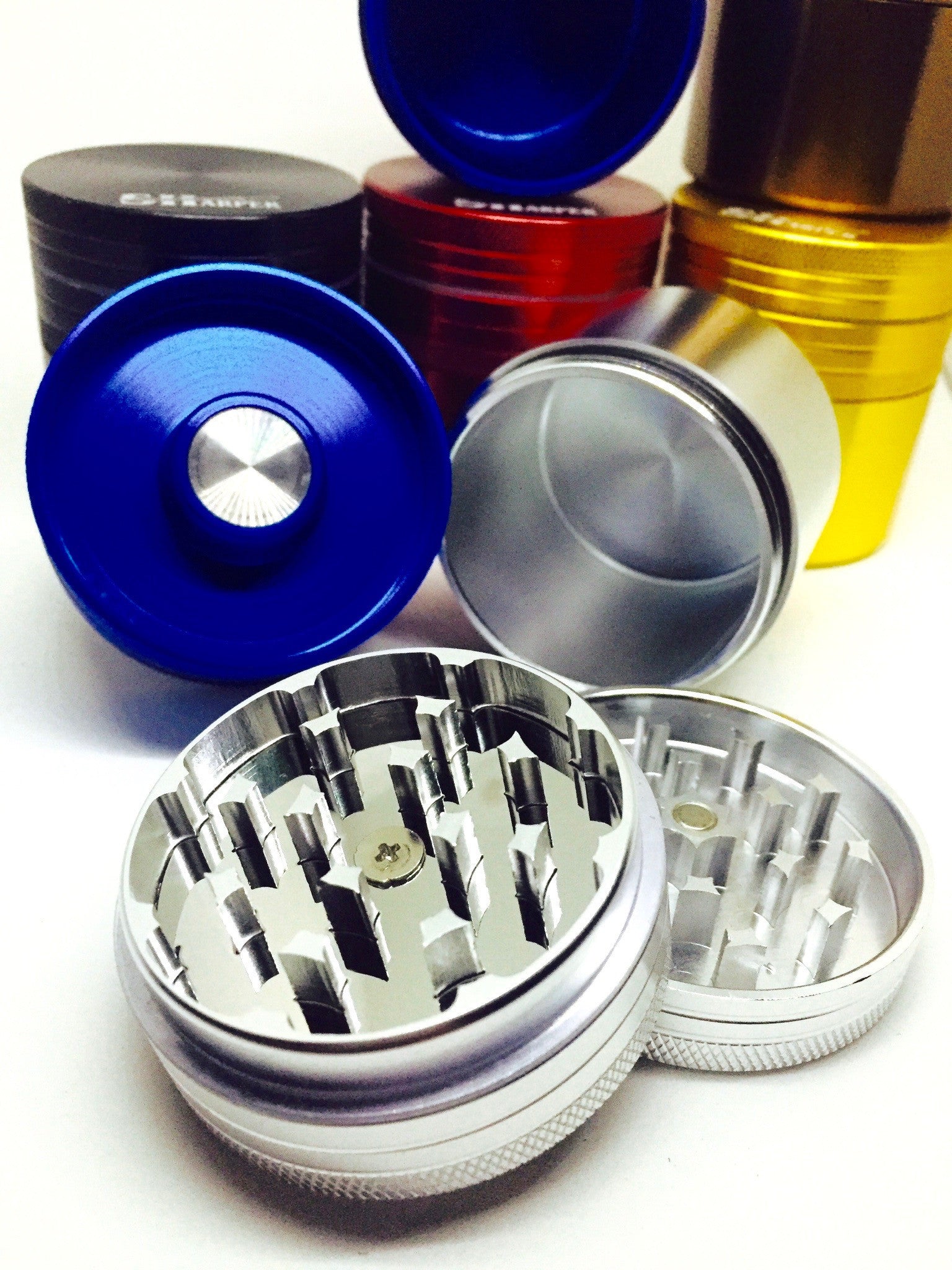 Push-Top Grinder w/ Stash - (63mm)
