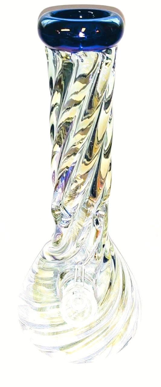 11" Iridescent Twist Beaker Waterpipe ***Limited Quantity Available***