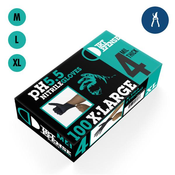 Dirt Defense 4mil Nitrile Gloves 100 pack