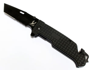 8.5" The Bone Edge Spring Assisted Folding Knife with Belt Clip