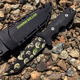 10" Zombie Killer Stainless Steel Hunting Knife With Sheath & Belt Clip