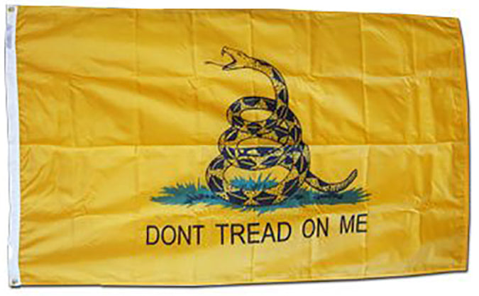 3x5 Poly-Nylon Gadsden Don't Tread on Me Flag indoor Outdoor