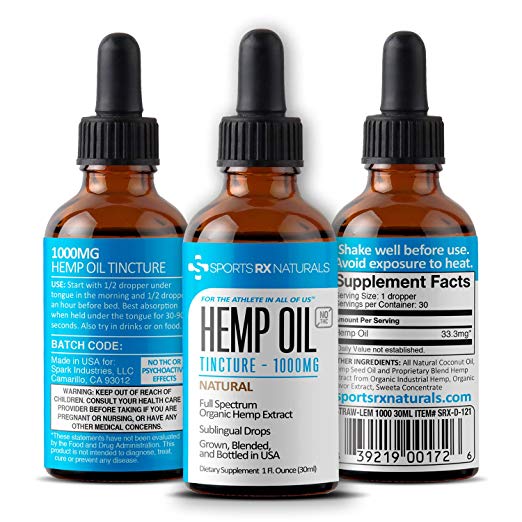 Sports RX Naturals Drops 1000mg/30ml