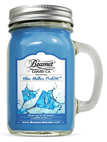 Beamer Candle Co. Blue Mother F*#K3R Scented Jar candle