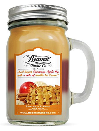 Beamer Candle Co. Candle Aunt Suzie's Cinnamon Apple Pie with a side of Vanilla Ice Cream Scented Jar candle