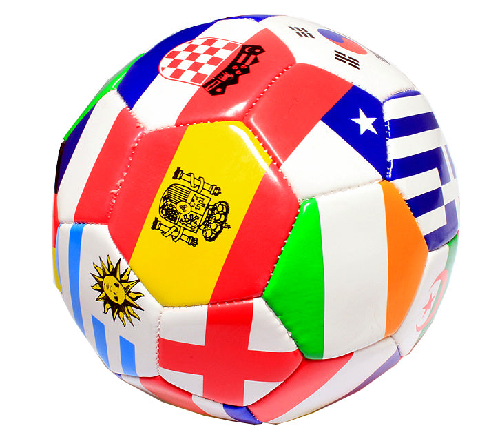 Multi-Flag Practice Soccer Ball Official Size 5