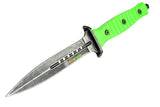 9.25" Zomb-War Stainless Steel Hunting Knife with Stone Washed Blade
