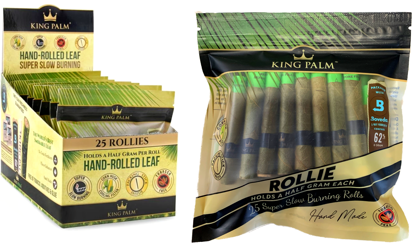 King Palm Super Slow Burning Wraps - Rollies - (25ct)