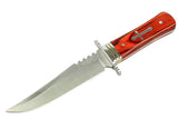 11"  Defender Extreme Hunting Knife Full Tang Stainless Steel Blade with Wood Handle