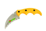 5.75" Zomb-War Orange Boot Skinner Knife with Sheath