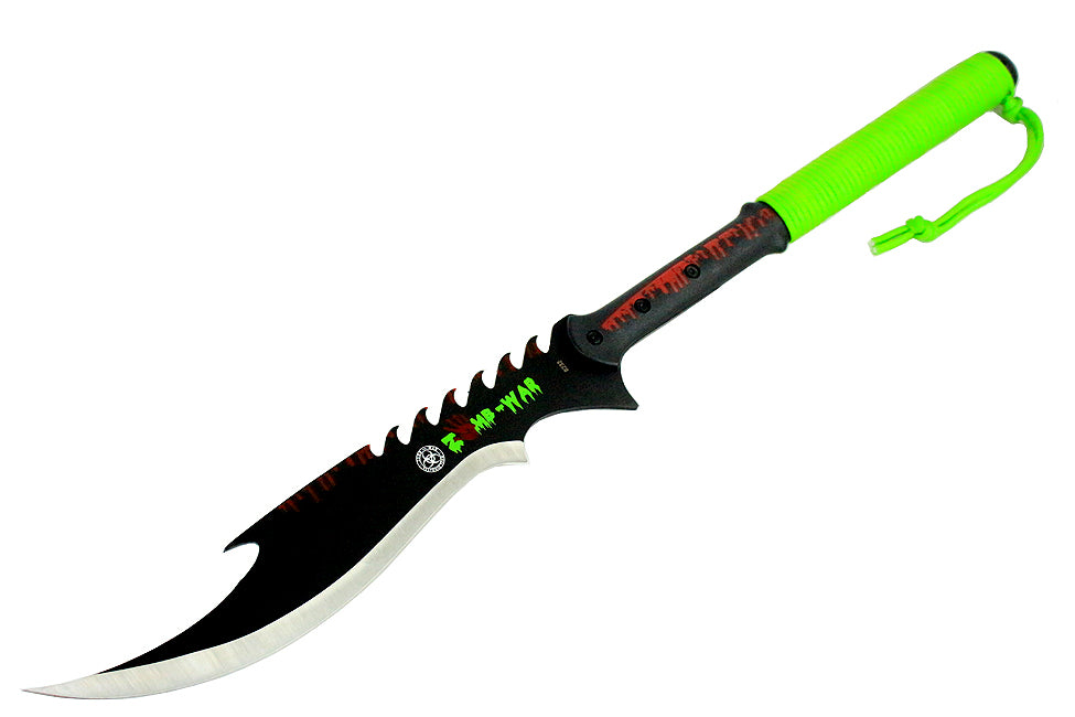 27.5" Stainless Steel Zomb-War Sword with Sheath