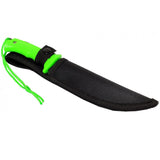 9" Zombie-War Stainless Steel Hunting Knife Zombie Green Handle