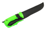 13" Zombie-War Stainless Steel Hunting Knife with Neon Green Handle