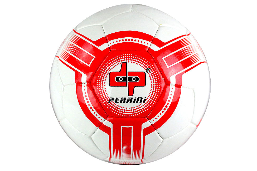 Perrini Futsal Official Size 4 Soccer Ball White and Red