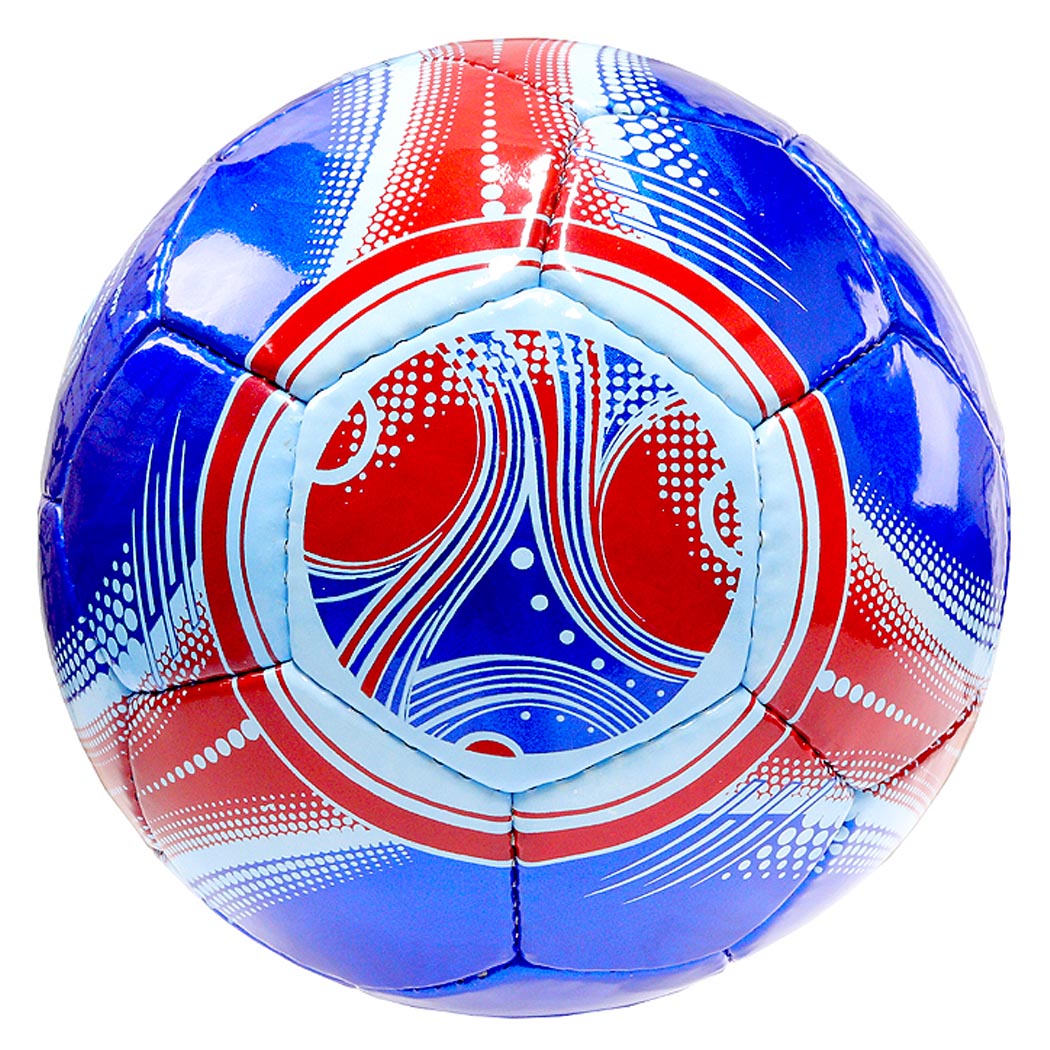 Perrini Indoor Outdoor Sports Blue Red Trim Soccer Ball Size 5