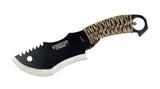 10.5" Defender Xtreme Hunting Knife Full Tang with Camo Nylon Wrapped Handle