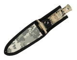 9" Defender Xtreme Desert Camo  Hunting Knife with Sheath