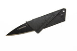6" Card Sized Practical Folding Knife Black