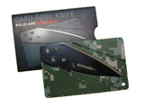 6" Card Sized Practical Folding Knife Woodland Digital Camo