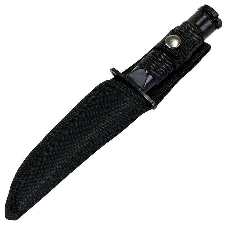 8.5" Heavy Duty Black Mini Survival Knife with Sheath