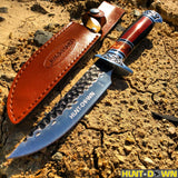 12" Hunt-Down Decorative Sporting Knife with Leather Sheath