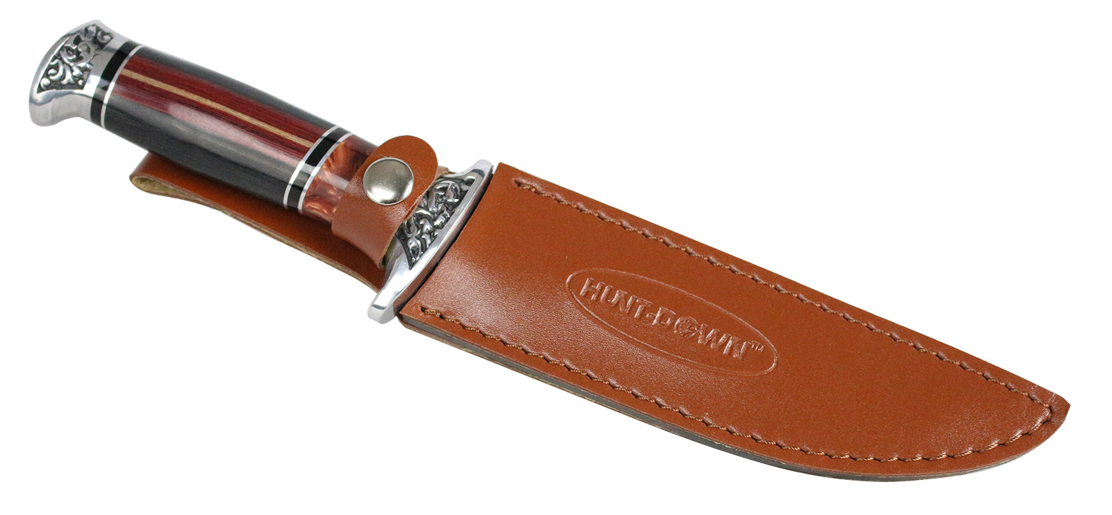 12" Hunt-Down Decorative Sporting Knife with Leather Sheath