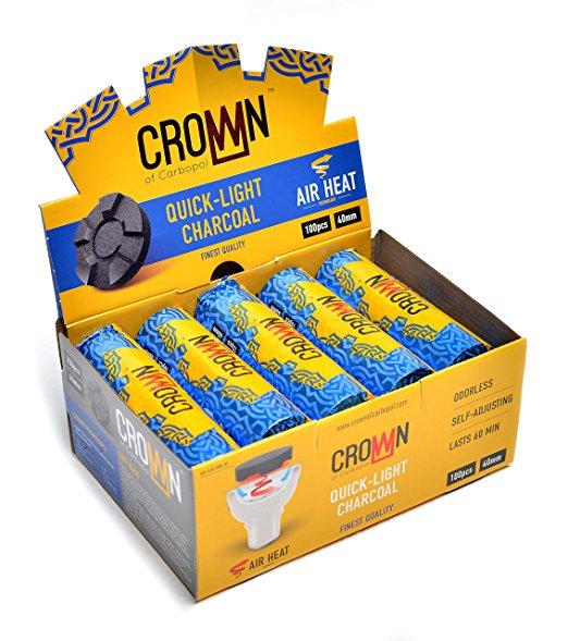 Crown Hookah Charcoal (12ct)