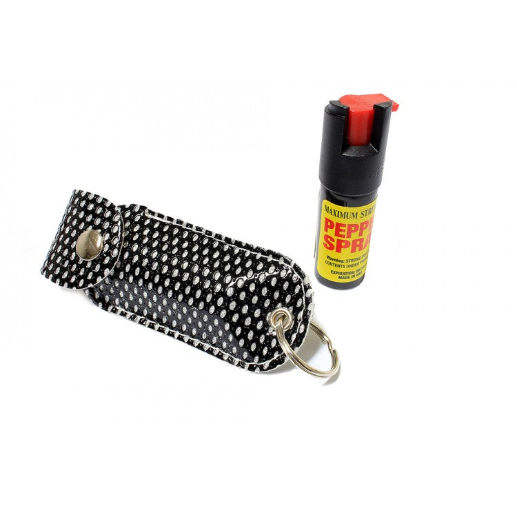 1/2 Oz Pepper Spray W/ Black Case Key Chain