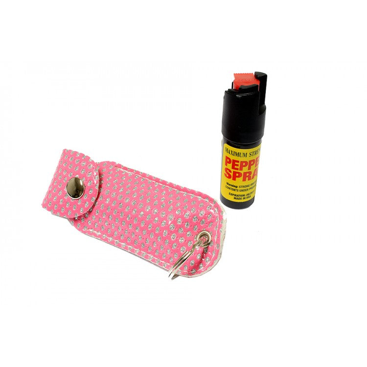 1/2 Oz Pepper Spray W/ Pink Case Key Chain