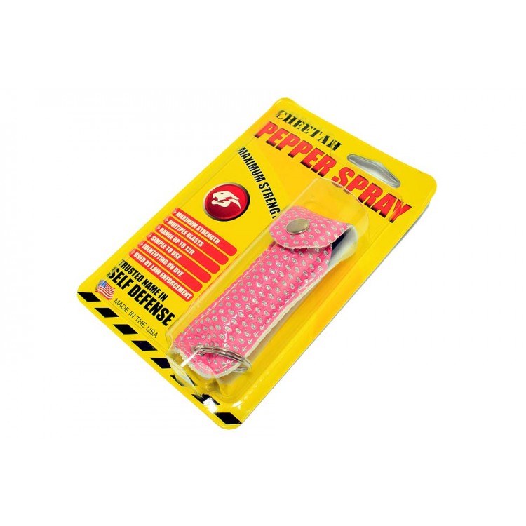 1/2 Oz Pepper Spray W/ Pink Case Key Chain