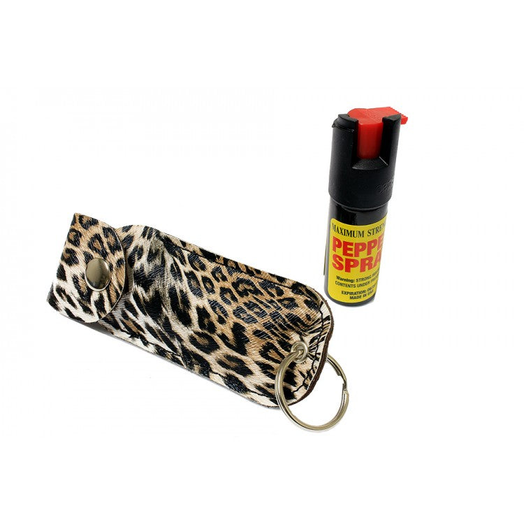 1/2 Oz Pepper Spray W/ Cheetah Case Key Chain