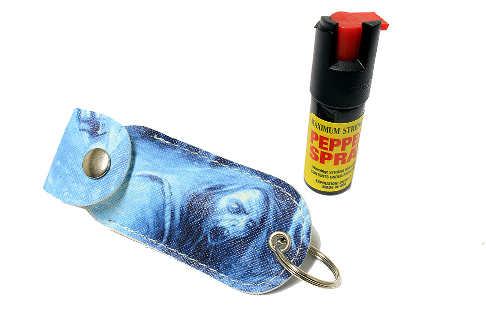 1/2 Oz Pepper Spray W/ Zombie Case Key Chain