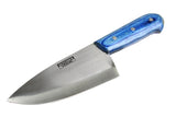 10" Defender Xtreme Butcher Knife Stainless Steel Blade with Blue Wood Handle