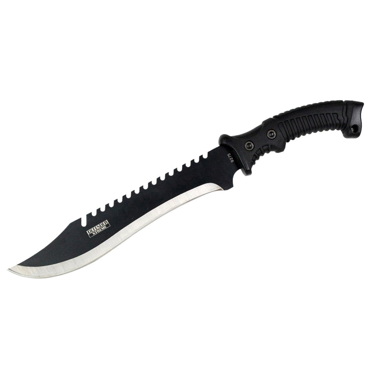 16" Defender Xtreme Full Tang Hunting Knife with Black Rubber Handle