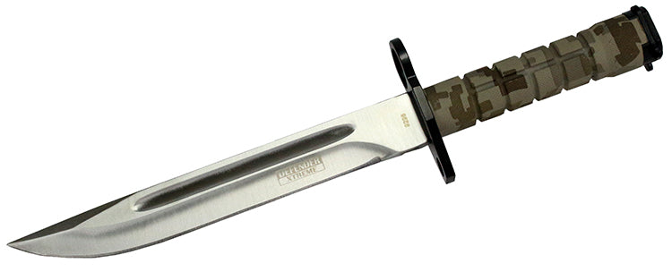 13.5" Desert camo Bayonet Hunting Knife with Sheath