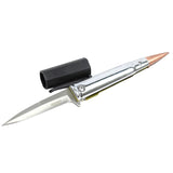 5.5" Defender Xtreme Silver Bullet Handle Spring Assisted Knife With Belt Clip