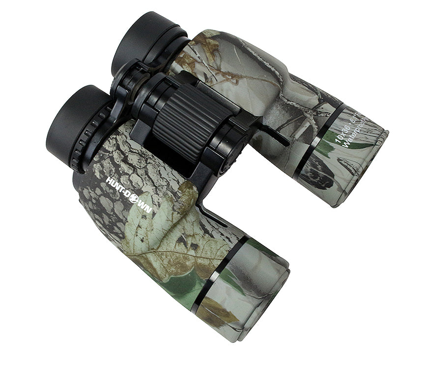 10X36 Huntdown Camo Waterproof Binoculars with Nylon Carrying Case