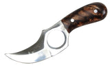 5.5" Defender Xtreme Full-Tang Skinner Knife with Brown Marble Handle