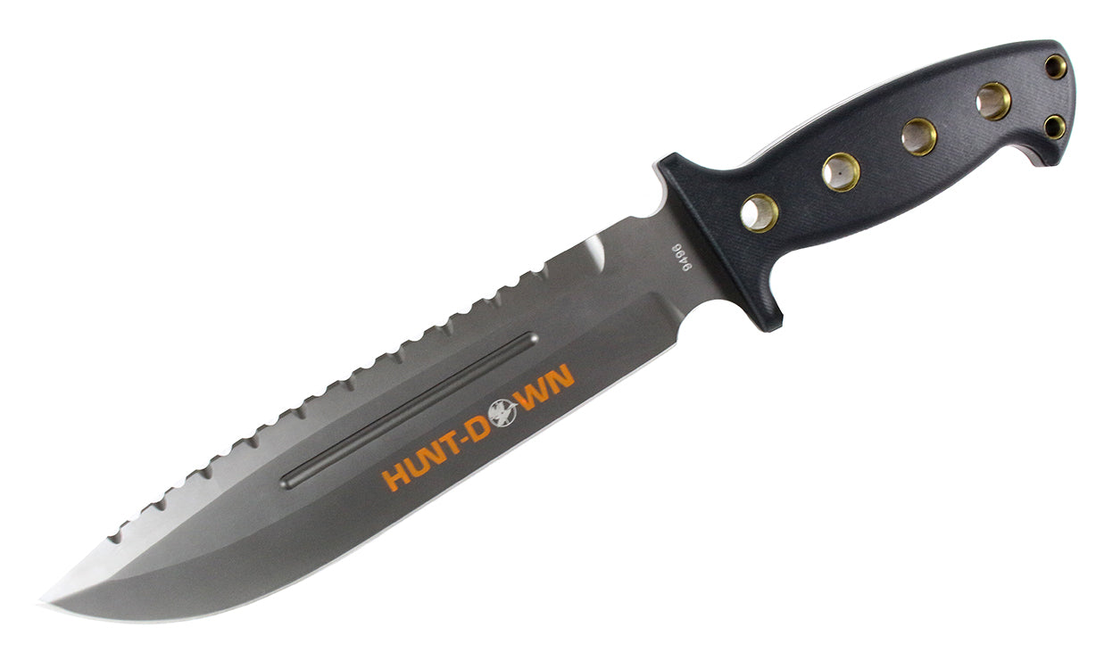 13.5" Huntdown Outdoorsman Survival Knife with Digital Camo Sheath