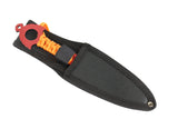 Zomb War Throwing Knife Red With Sheath