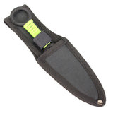 Zomb War Throwing Knife Black color With Sheath and Green cord