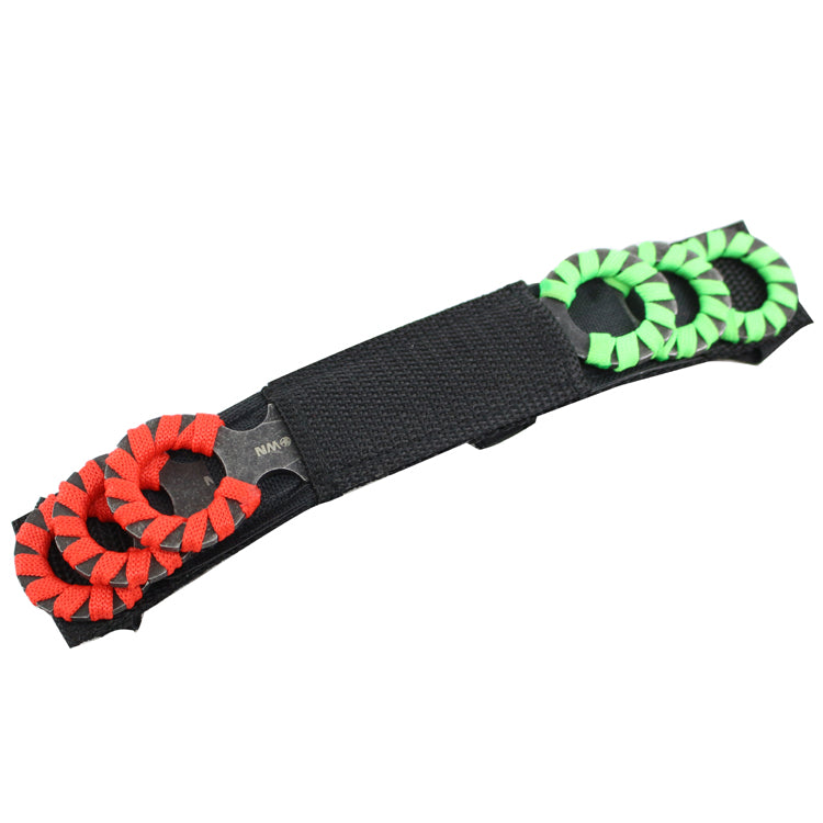 4" Hunt Down Red &Green Rope Wrapped Around Handle Throwing Knives