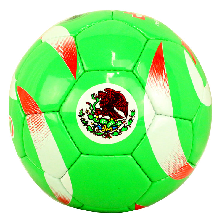 Perrini Indoor Outdoor Mexico Green/White/Red Color Soccer Ball Size 5