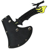 Hunt-Down 11" Yellow Dragon Axe Outdoor Hunting Camping Survival Steel Axe
