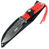DefenderXtreme 9" High Quality Hunting Tactical Survival Sharp Knife Forest Camo