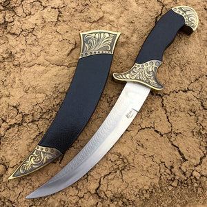 TheBoneEdge 12" Steel Collectible Dagger With Scabbard