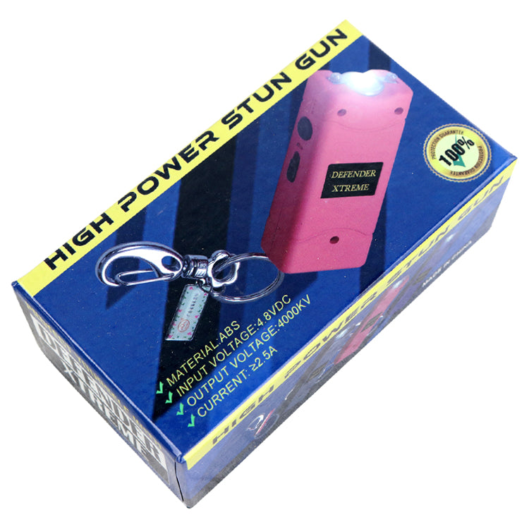 Defender-Xtreme 3 Million Volt Pink Flashlight Stun Gun