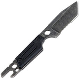 Hunt-Down 9.5" Fixed Blade Hunting Knife With Sheath - All Black Color