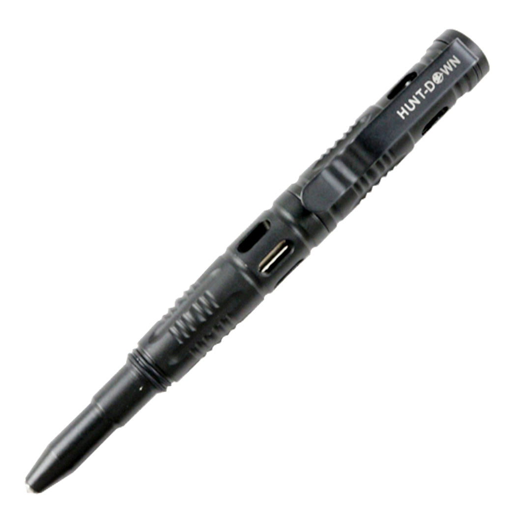 Hunt-Down New Powerful 6" Black Tactical Pen For Self Defense with Glass Breaker